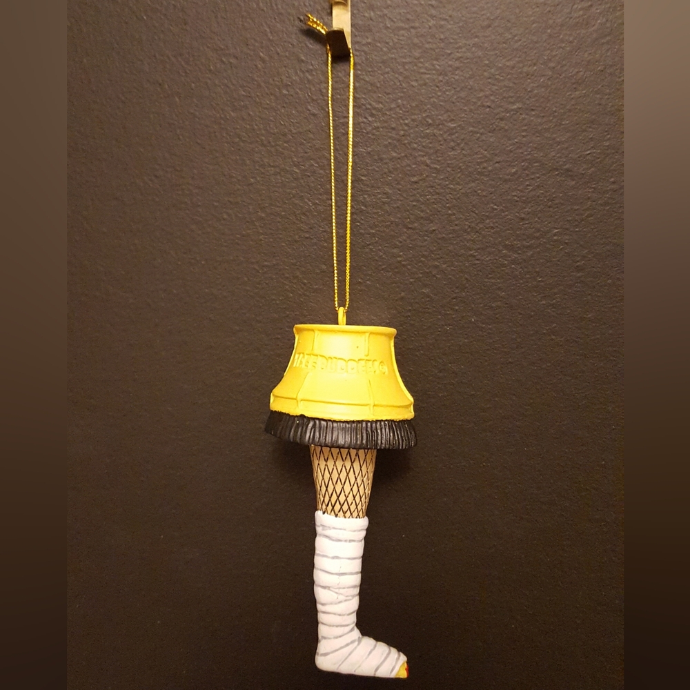 Christmas Story Leg Lamp In A Cast Ornament by TreeBuddies